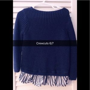 Girls Sweater Navy Crewcuts